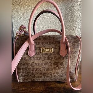Juicy Couture Pink & Brown Crossbody Handbag